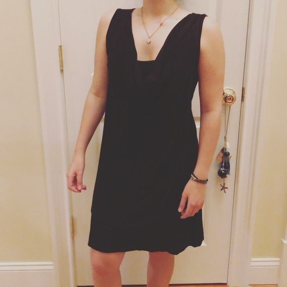 LAmade Faux Wrap Dress Black Small - Picture 1 of 8